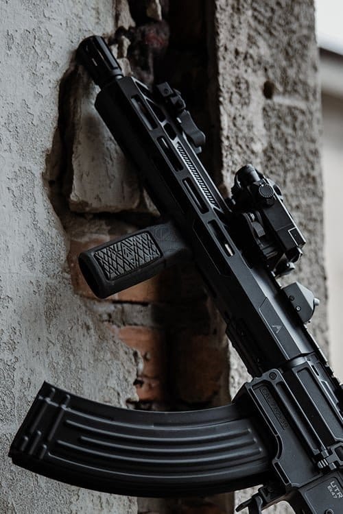 Impugnatura verticale leggera M-LOK nera/grigia di BIG DRAGON