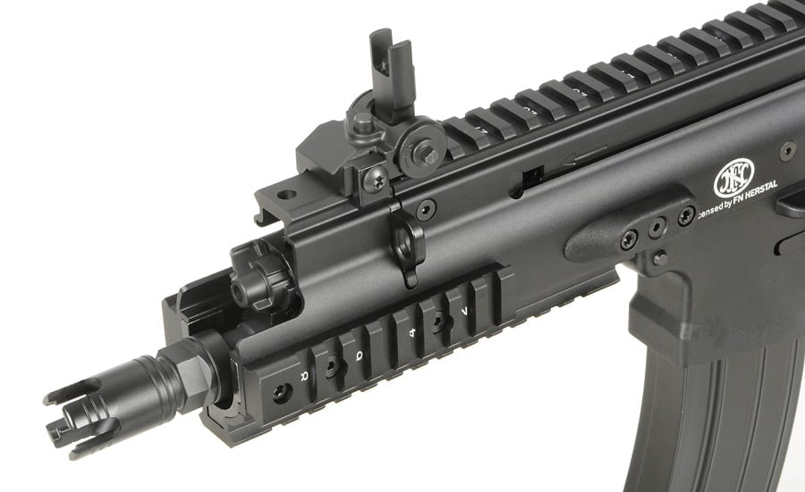 Replica FN SCAR-SC Subcarbine nera con ETU ESHOOTER GEN-2 di CYBERGUN