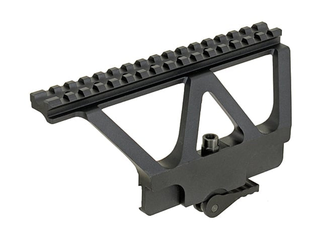 Supporto per ottica con rail per AK nero di M-ETAL