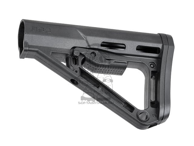 Calcio compatto RS3 nero per serie AR-15/M4 di APS