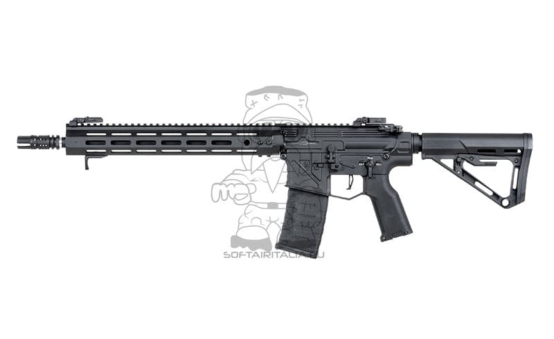 Calcio compatto RS3 nero per serie AR-15/M4 di APS