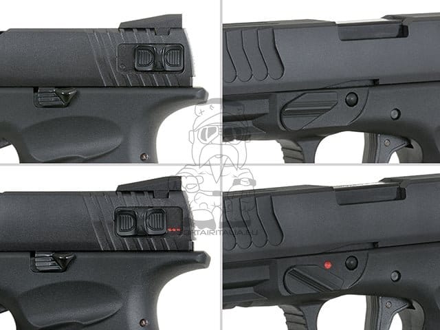Pistola SHARK Full Auto nera di APS