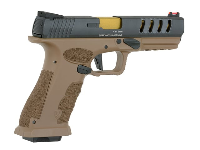 Pistola Full Auto SHARK Dark Earth di APS