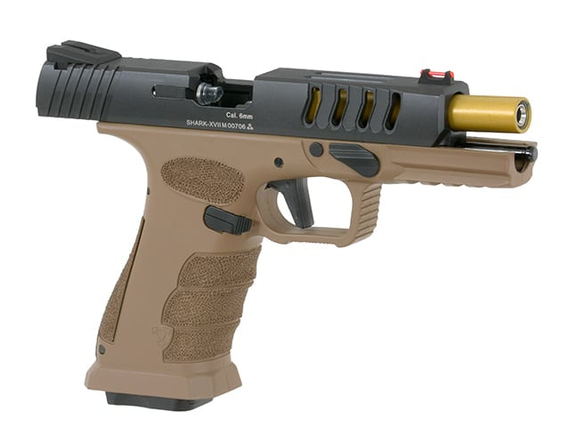 Pistola Full Auto SHARK Dark Earth di APS