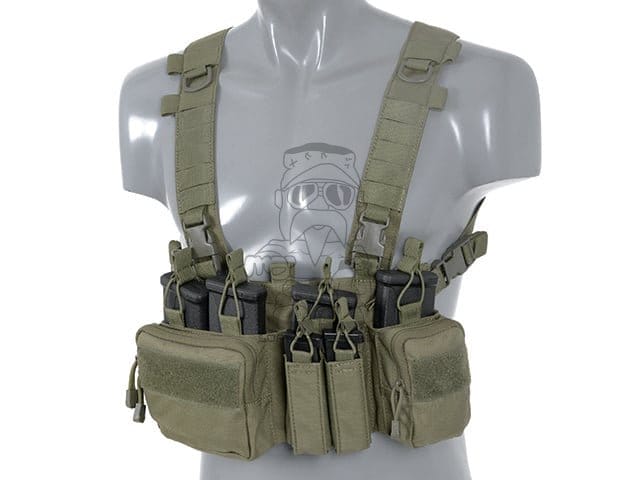 Chest Rig Recce/Sniper con fibbie verde Ranger di 8FIELDS