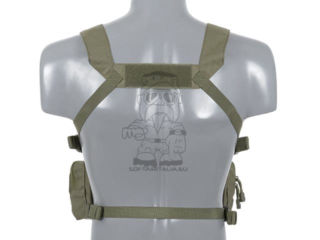 Chest Rig Recce/Sniper con fibbie verde Ranger di 8FIELDS
