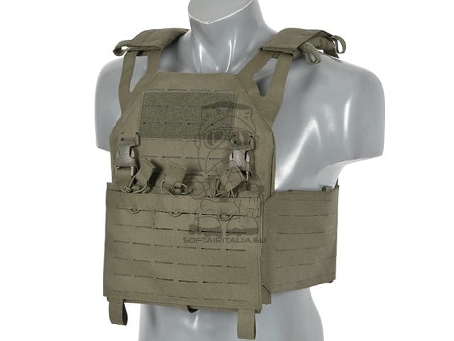 Plate Carrier Operativo Laser-Cut “Buckle Up” Ranger Green di 8FIELDS