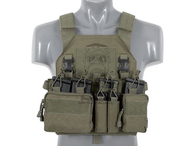 Chest Rig Recce/Sniper con fibbie verde Ranger di 8FIELDS