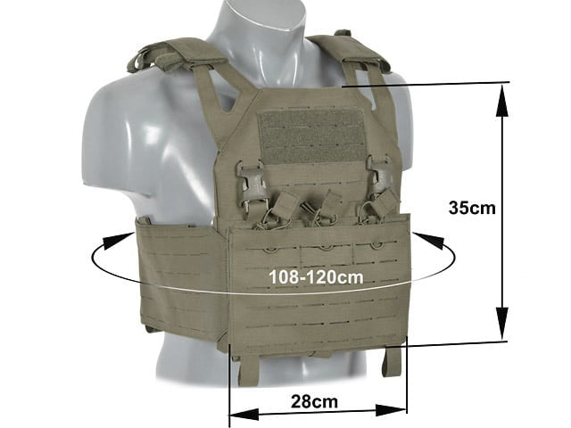 Plate Carrier Operativo Laser-Cut “Buckle Up” Ranger Green di 8FIELDS