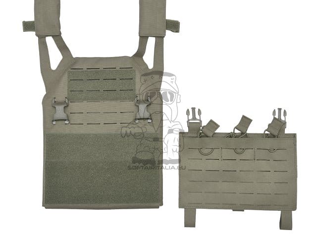 Plate Carrier Operativo Laser-Cut “Buckle Up” Ranger Green di 8FIELDS