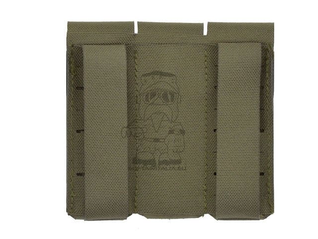 Tasca tripla porta caricatore pistola Laser-Cut con patta Ranger Green di 8FIELDS