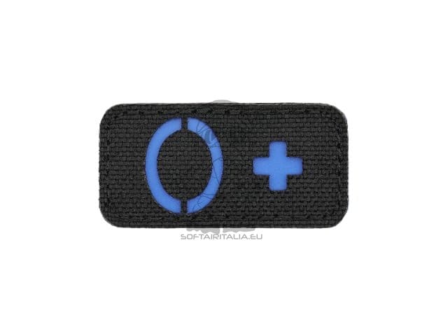 Patch identificativa gruppo sanguigno 0+ Laser Cut blu di 8FIELDS