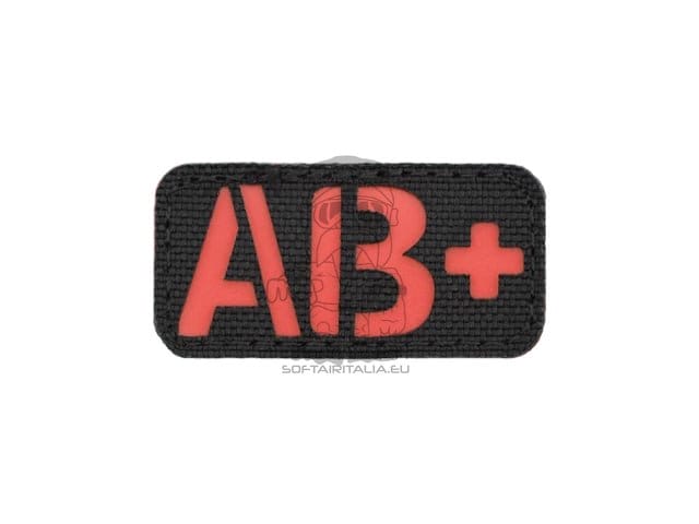 Patch identificativa AB+ taglio laser rossa di 8FIELDS