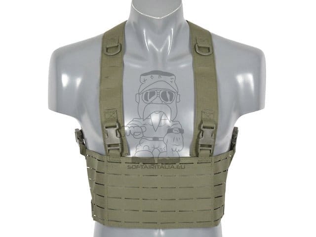 Chest rig laser-cut Ranger Green di 8FIELDS