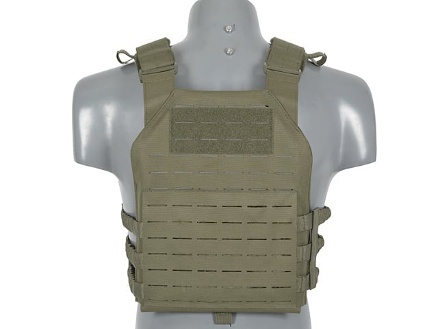 Gilet tattico Plate Carrier Buckle-Up con porta caricatori AR15/AK Ranger Green di 8FIELDS