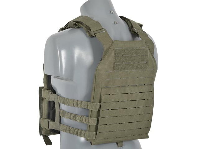 Gilet tattico Plate Carrier Buckle-Up con porta caricatori AR15/AK Ranger Green di 8FIELDS
