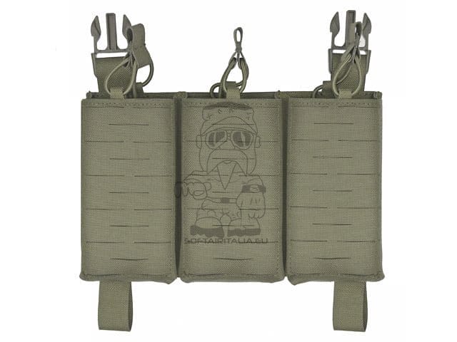 Pannello Buckle Up tagliato al laser per 3 caricatori AR15/AK Ranger Green di 8FIELDS