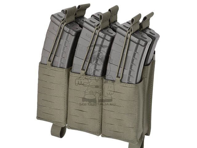 Pannello Buckle Up taglio laser per 6 caricatori AR15 / AK Ranger Green di 8FIELDS