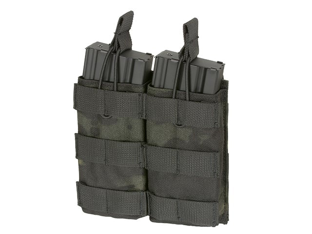 Tasca modulare doppia aperta per caricatori 5.56 Multicamo Black di 8FIELDS