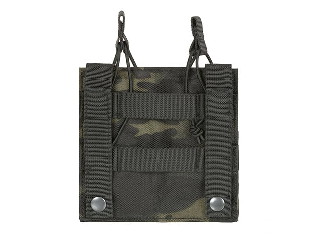 Tasca modulare doppia aperta per caricatori 5.56 Multicamo Black di 8FIELDS