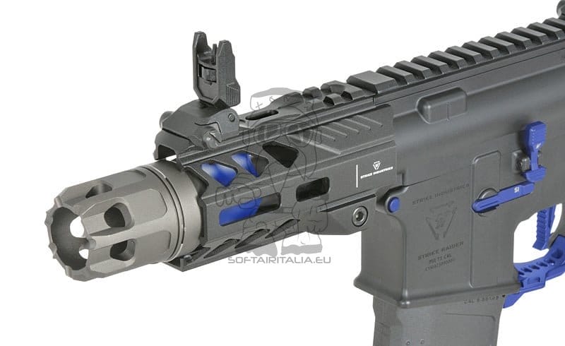 Fucile elettrico Strike Industries 4" Raiders Competition PDW blu di EMG