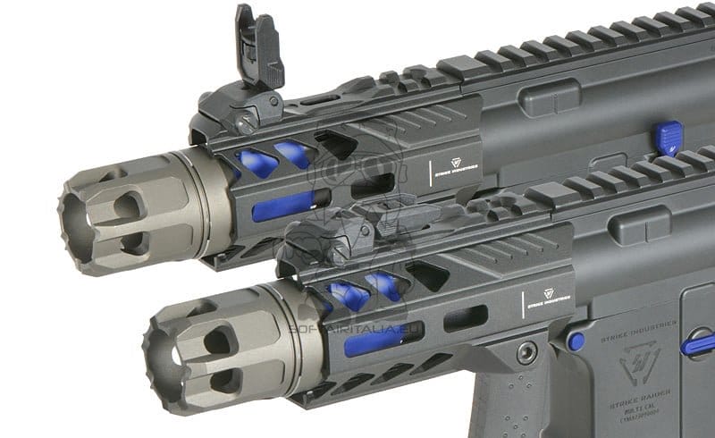 Fucile elettrico Strike Industries 4" Raiders Competition PDW blu di EMG