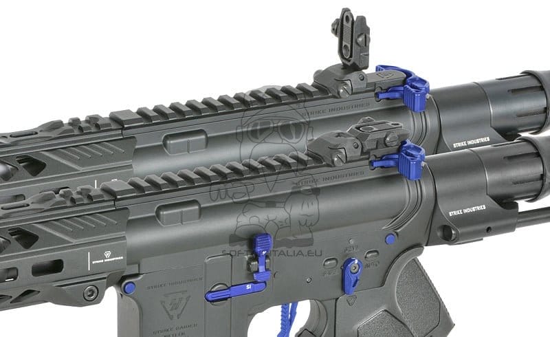 Fucile elettrico Strike Industries 4" Raiders Competition PDW blu di EMG