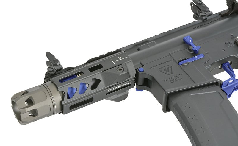 Fucile elettrico Strike Industries 4" Raiders Competition PDW blu di EMG