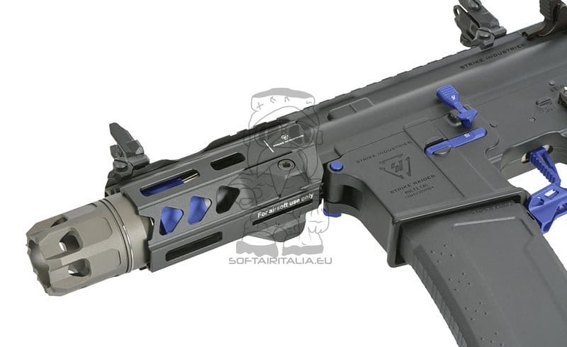 Fucile elettrico Strike Industries 4" Raiders Competition PDW blu di EMG