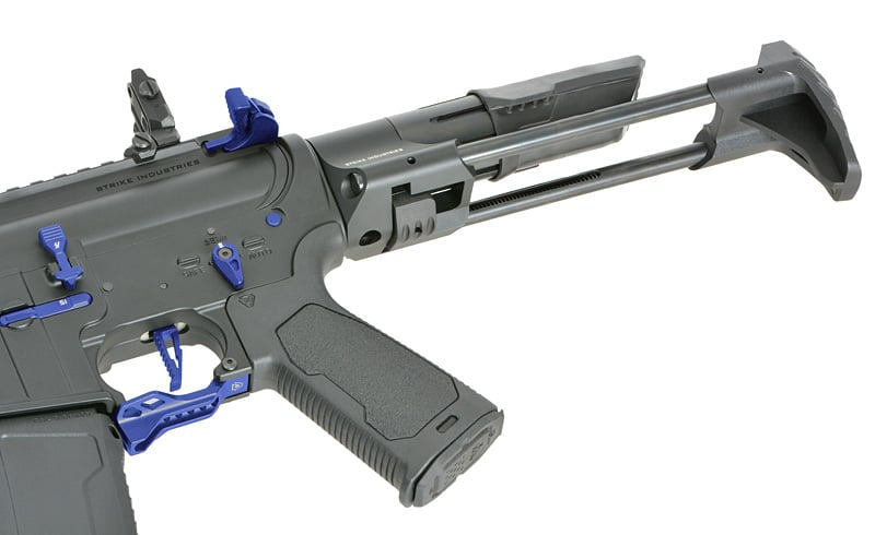 Fucile elettrico Strike Industries 4" Raiders Competition PDW blu di EMG