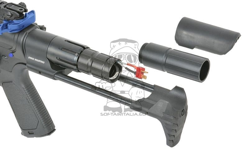 Fucile elettrico Strike Industries 4" Raiders Competition PDW blu di EMG