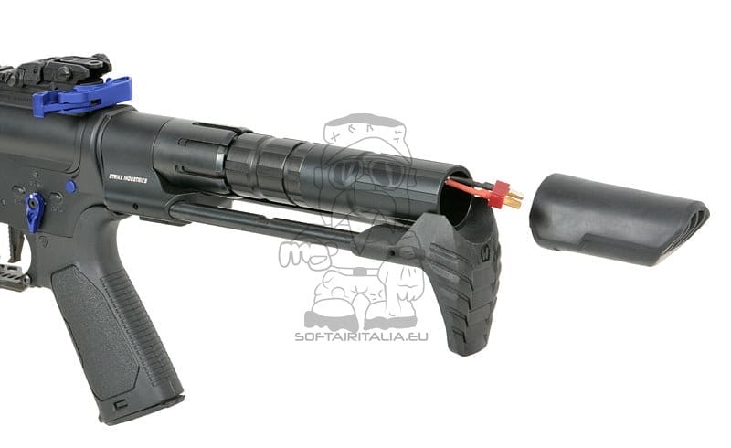Fucile elettrico Strike Industries 4" Raiders Competition PDW blu di EMG