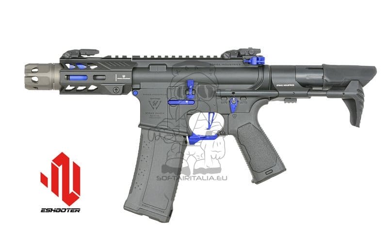 Fucile elettrico Strike Industries 4" Raiders Competition PDW blu di EMG