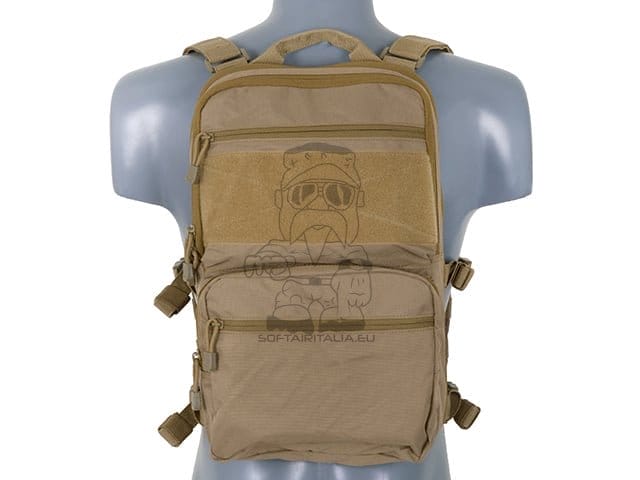 Zaino con pannello frontale MOLLE Coyote di 8FIELDS