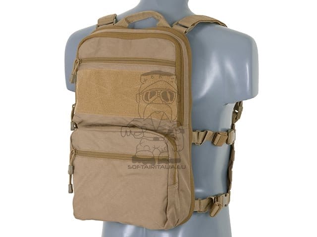 Zaino con pannello frontale MOLLE Coyote di 8FIELDS