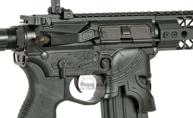 Replica elettrica CM.108B Spike's Rare Breed Spartan PDW nera di EMG