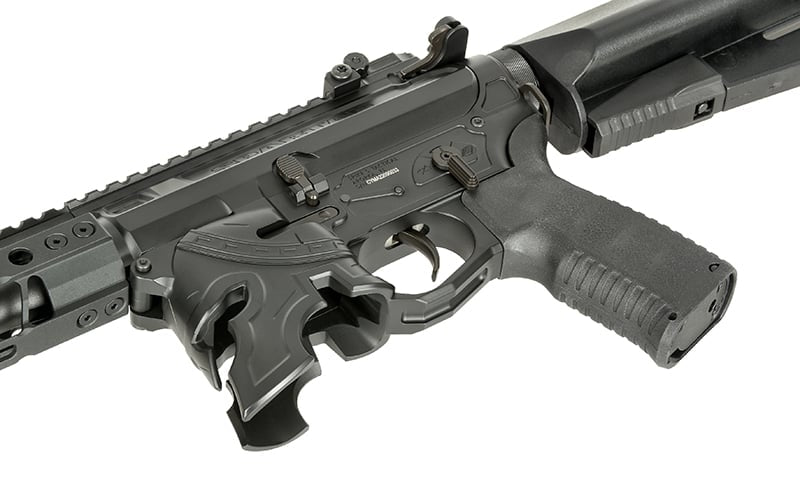 Replica elettrica CM.108B Spike's Rare Breed Spartan PDW nera di EMG