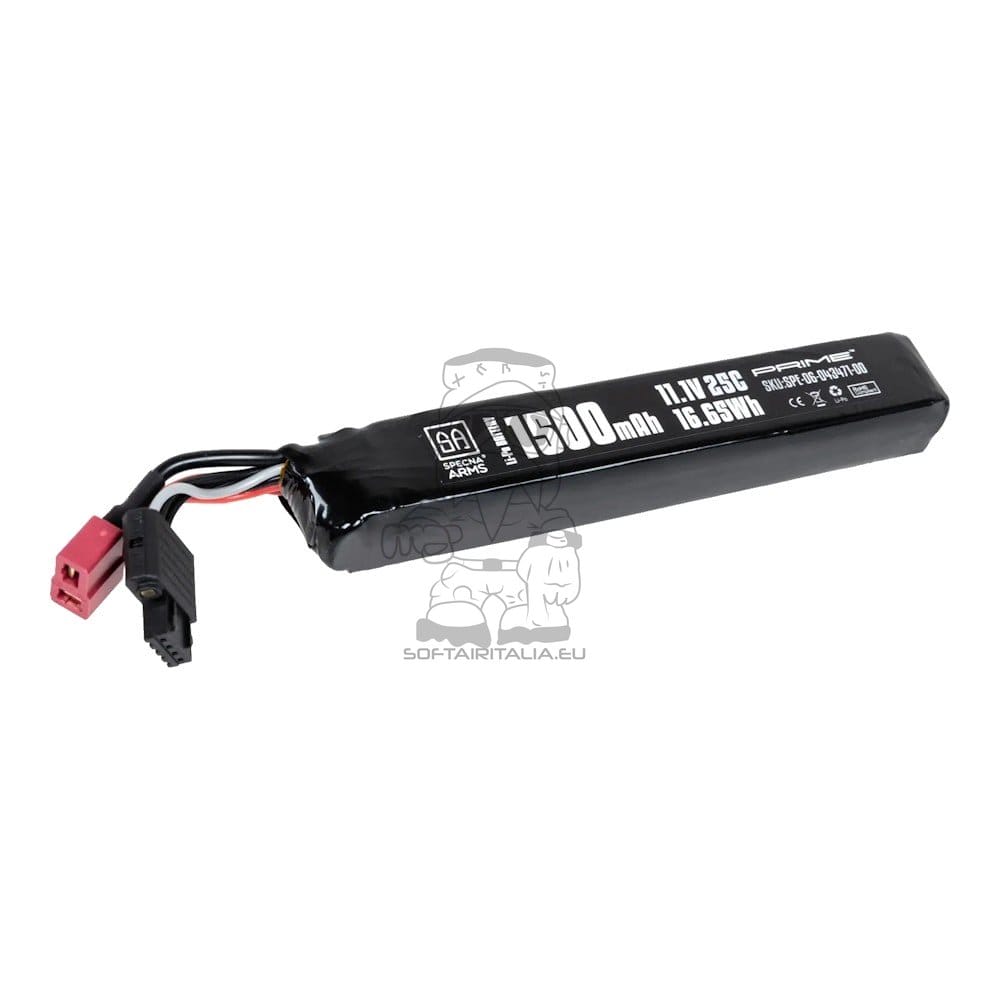 Batteria Li-Po 11.1V 1500mAh 25C Stick Deans di SPECNA ARMS