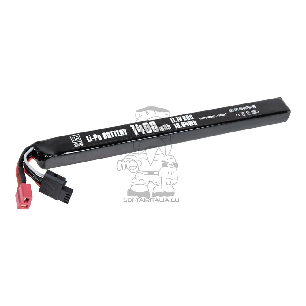 Batteria Li-Po 11.1V 1400mAh 25C AK Stick Deans Mini G-Tech di SPECNA ARMS