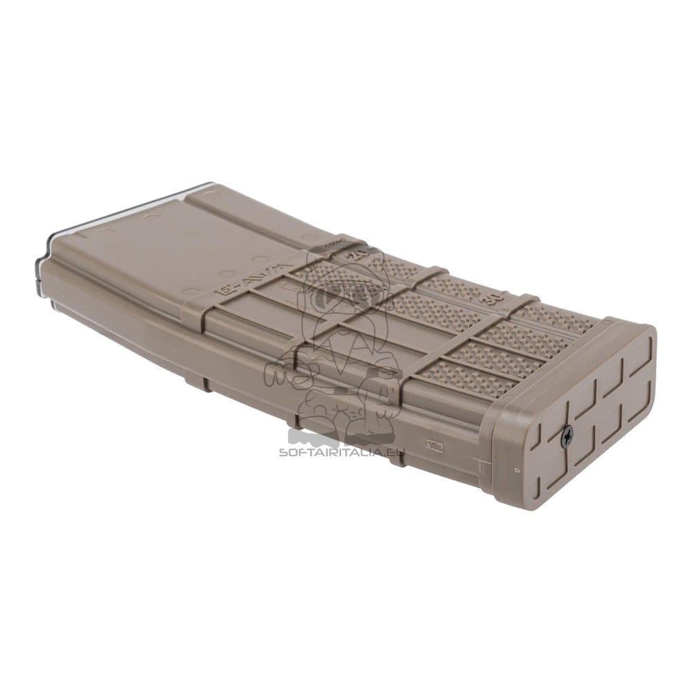 Caricatore Mid-Cap Lancer L5Awm 5.56 190 colpi tan di CYMA