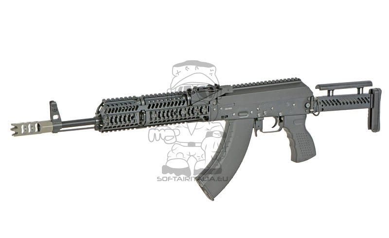 Fucile tattico AKM con ETU Eshooter GEN-2 nero di CYMA PLATINUM