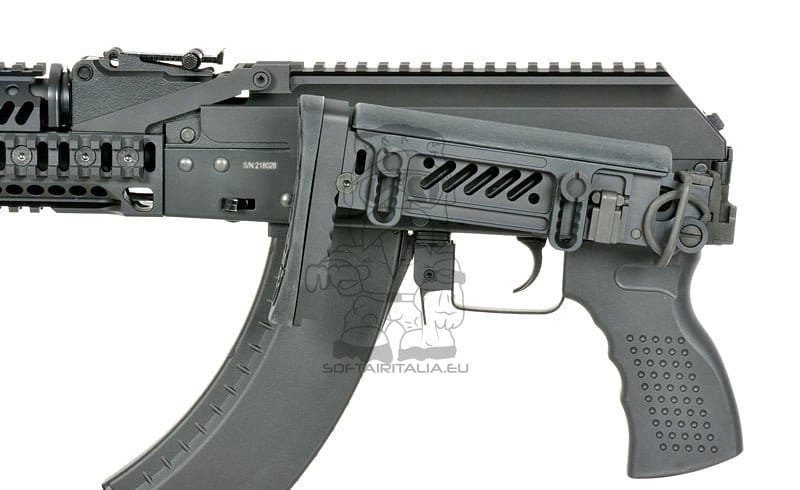 Fucile tattico AKM con ETU Eshooter GEN-2 nero di CYMA PLATINUM