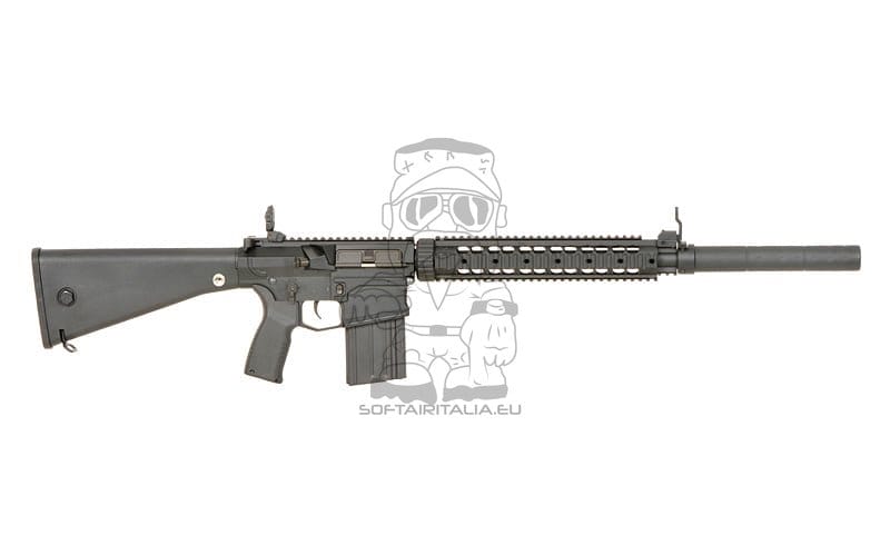 Fucile elettrico SR25 / AR10 Cm.098 e-Edition nero di CYMA PLATINUM