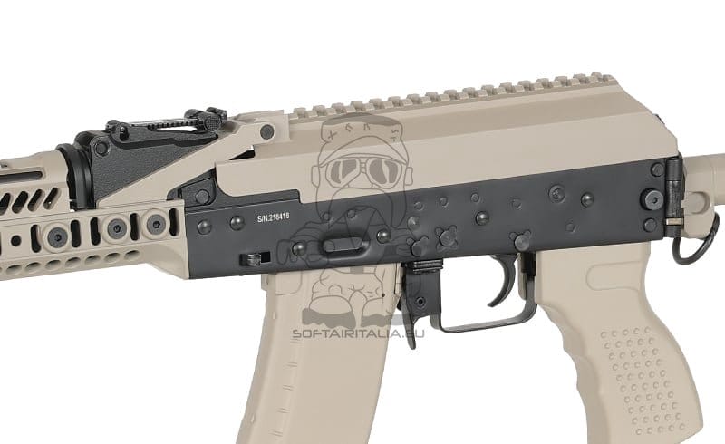 Fucile tattico AK-74 CM.113A con ETU Eshooter GEN-2 tan di CYMA PLATINUM