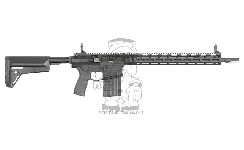 Fucile elettrico SR25 / AR10 con ETU Eshooter Gen-2 nero di CYMA PLATINUM