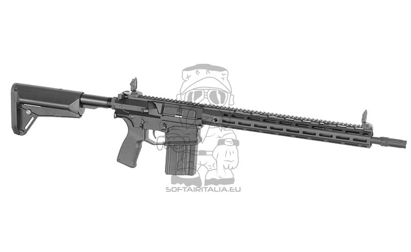 Fucile elettrico SR25 / AR10 con ETU Eshooter Gen-2 nero di CYMA PLATINUM