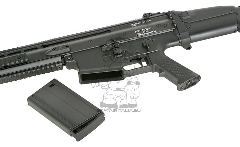 Replica FN SCAR-H CM.063H con ETU Eshooter GEN-2 nera di EMG