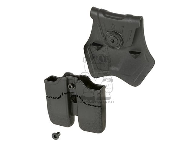 Tasca portacaricatore doppio per 1911 nera di AMOMAX