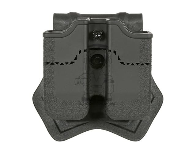 Tasca portacaricatore doppio per PX4/P30/USP/USP Compact nera di AMOMAX