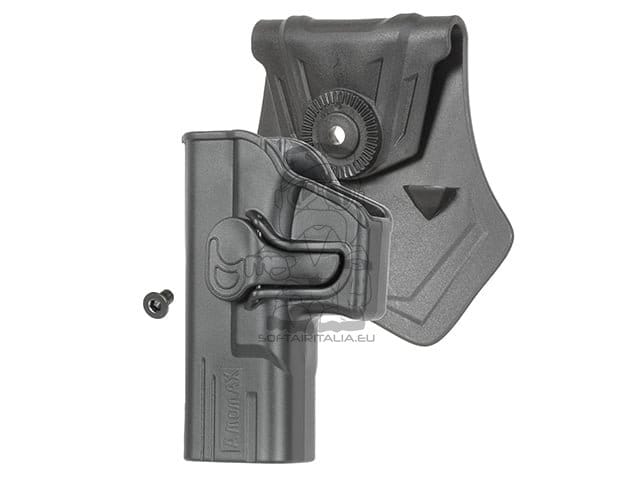 Fondina G19 per softair mancina nera di AMOMAX